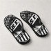 Chinelo Masculino Santos F.C. Escudos Preto e Branco