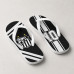Chinelo Masculino Santos F.C. Faixas e Camisa 10 Preto e Branco