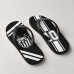 Chinelo Masculino Santos F.C. Faixas e Camisa 10 Preto e Branco