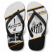 Chinelo Masculino Santos F.C. Vila Belmiro Branco e Preto
