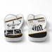 Chinelo Masculino Santos F.C. Vila Belmiro Branco e Preto