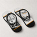 Chinelo Masculino Santos F.C. Vila Belmiro Branco e Preto