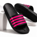 Chinelo Slide Feminino Preto Rosa