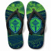 Chinelo Masculino Seattle Sounders FC Stadium Verde e Azul