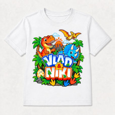 Camiseta Infantil Menino Vlad & Niki Dino Adventure