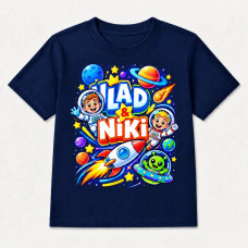 Camiseta Infantil Menino Vlad & Niki Space Mission