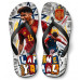 Chinelo Masculino Lamine Yamal Espanha Graffiti Vermelho e Amarelo